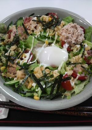 温玉☆サラダうどん-レシピのメイン写真