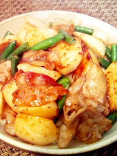 簡単☆豚バラと長芋のほくほく丼!!-レシピのメイン写真