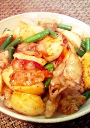 簡単☆豚バラと長芋のほくほく丼!!-レシピのメイン写真