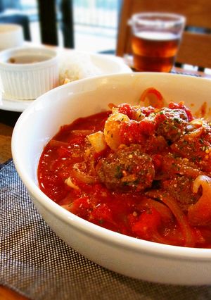 すぐ出来る☆お肉ゴロゴロのミートソース-レシピのメイン写真