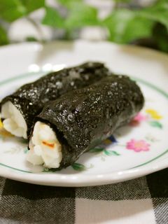 簡単お弁当おかず✿はんぺんのり巻き巻き-レシピのメイン写真
