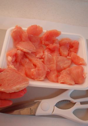 お肉はハサミでラクラク下ごしらえ-レシピのメイン写真