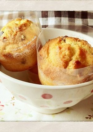 オレンジとチョコチップのカップケーキ-レシピのメイン写真
