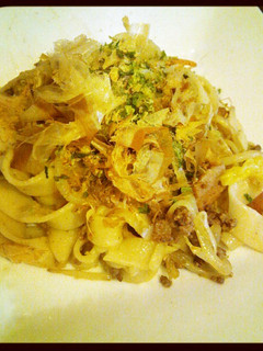 柚子胡椒と味噌の焼きほうとう-レシピのメイン写真