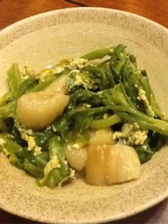 菜の花と麩の卵とじ-レシピのメイン写真