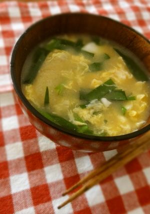 にらたま味噌汁-レシピのメイン写真