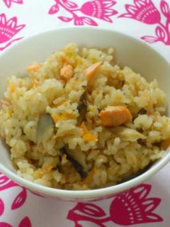 鮭の炊き込みご飯-レシピのメイン写真
