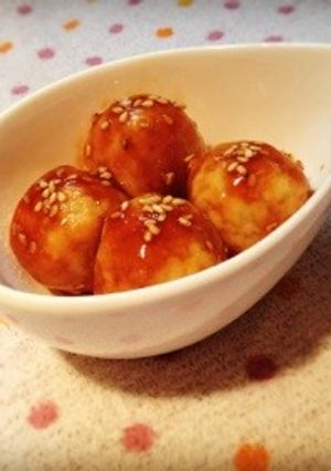 鶏の照り玉ボール♡-レシピのメイン写真