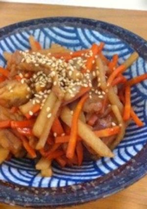 大根、人参さつま揚げのきんぴら-レシピのメイン写真