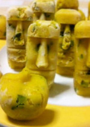 作り置きお弁当に！冷凍ごまかぼちゃ茶巾-レシピのメイン写真