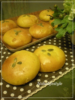 ふわふわ♪かぼちゃあんパン*。゜-レシピのメイン写真