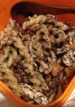 ササミ・納豆・ゆかりのパスタ-レシピのメイン写真