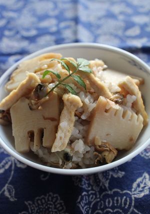 圧力鍋で時短！あさり水煮缶ｄｅ筍ごはん-レシピのメイン写真