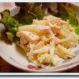 大根と蒸し鶏の胡麻マヨサラダ
