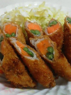 野菜の肉巻きフライ-レシピのメイン写真