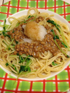 納豆と豆苗のさっぱりパスタ-レシピのメイン写真