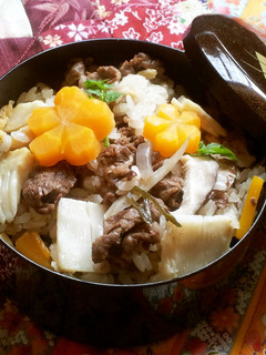 ✿筍と牛肉✿の五目炊き込みご飯-レシピのメイン写真