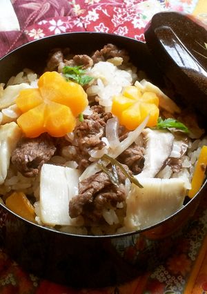 ✿筍と牛肉✿の五目炊き込みご飯-レシピのメイン写真
