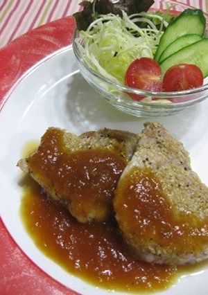 豚ヒレ肉のごまステーキ 玉ねぎソース-レシピのメイン写真