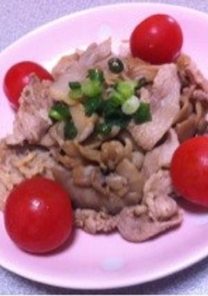 きのこと豚肉の山葵醤油和え-レシピのメイン写真