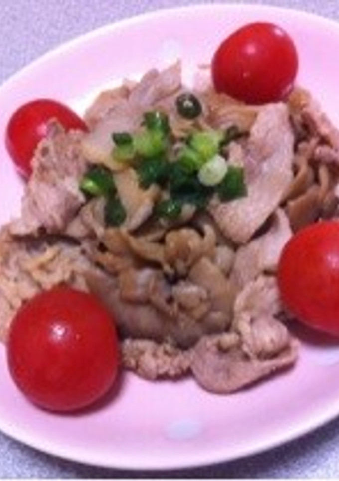 きのこと豚肉の山葵醤油和え-レシピのメイン写真