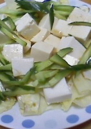 【簡単】豆腐のボリューミィサラダ-レシピのメイン写真