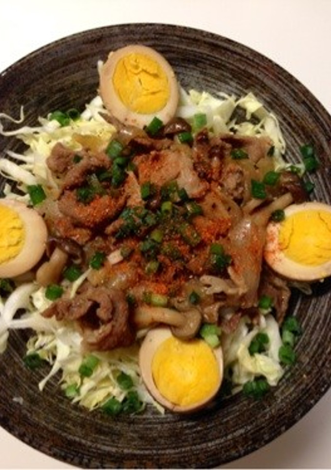 リメイク余った角煮のお汁と煮卵でトン丼-レシピのメイン写真