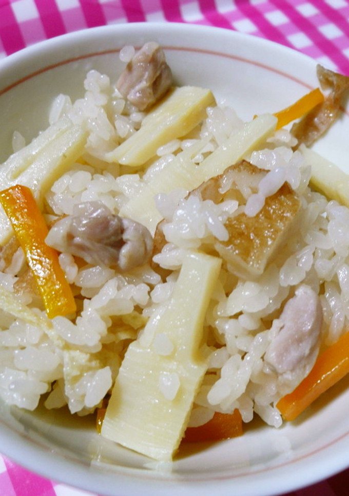 具沢山！たけのこの五目炊き込みご飯♪-レシピのメイン写真