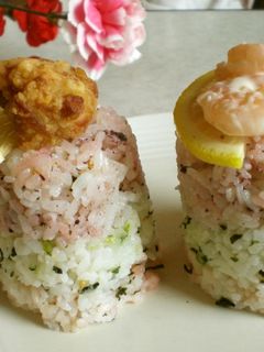 ケーキのようだけど実はおにぎり☆-レシピのメイン写真