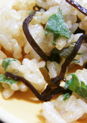 昆布の佃煮とシソマヨおにぎり-レシピのメイン写真