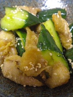 鶏皮ときゅうりの簡単漬け-レシピのメイン写真