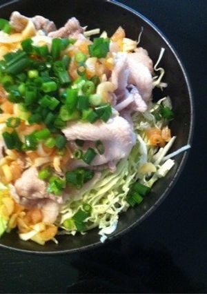 ガッツリ！ヘルシーに☻豚しゃぶ丼-レシピのメイン写真