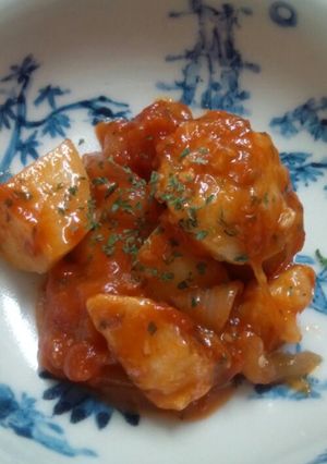 タラの塩麹漬けトマト煮込み-レシピのメイン写真
