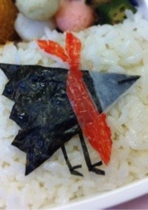 キャラ弁 カラス(日常)-レシピのメイン写真