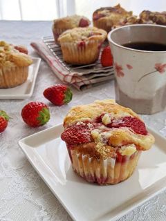 ストロベリーマフィン-レシピのメイン写真