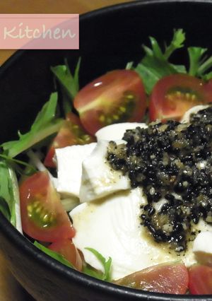 水菜と豆腐の彩りサラダ-レシピのメイン写真