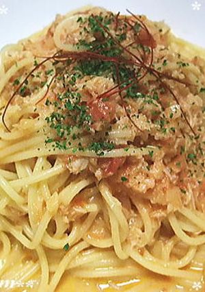 蟹のトマトクリームパスタ-レシピのメイン写真