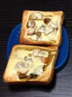 カレーピザトースト-レシピのメイン写真