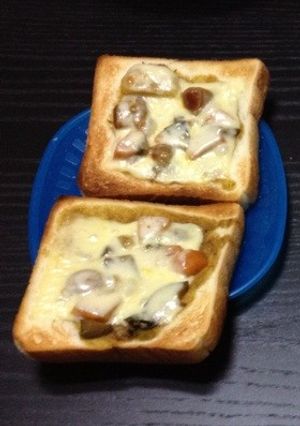 カレーピザトースト-レシピのメイン写真