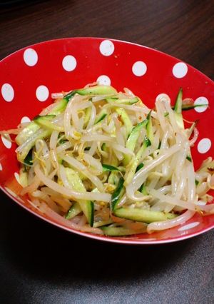 ☆簡単もやしのナムル☆食べるラー油で♪-レシピのメイン写真