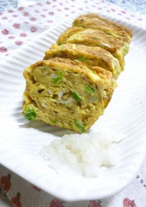 甘くない　大人味のネギ入り簡単卵焼き-レシピのメイン写真
