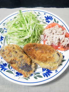 ナスの挽き肉サンドフライ-レシピのメイン写真