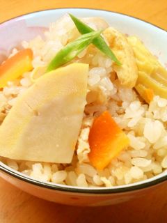 白だしで作る♪筍と鶏肉の炊き込みご飯-レシピのメイン写真