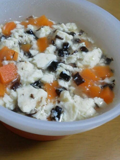 《離乳食 中期》豆腐とひじきの煮物風-レシピのメイン写真