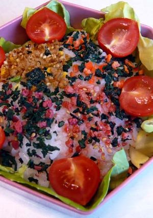 ジャンボお花畑おにぎり-レシピのメイン写真