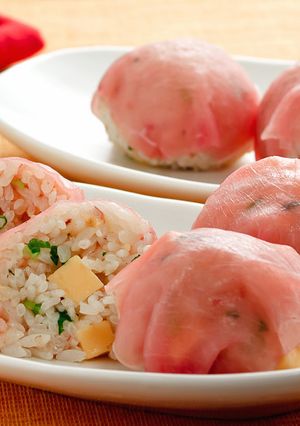 スモークチーズの手まりおむすび-レシピのメイン写真
