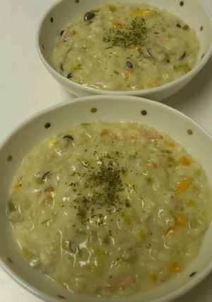 《圧力鍋使用》押麦の豆乳リゾット-レシピのメイン写真