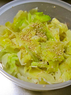 蒸しキャベツの胡麻おかか和え-レシピのメイン写真