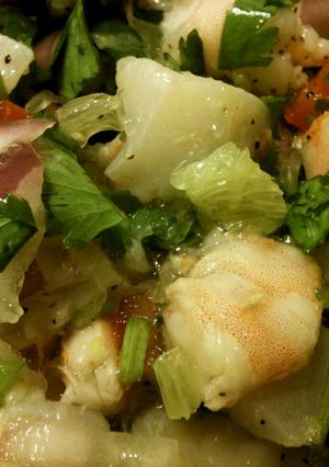 簡単！激うま エビとホタテのセビーチェ-レシピのメイン写真