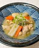 鶏もも肉とごぼうとにんじんの塩麹煮